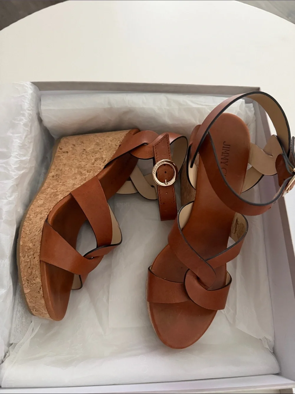 Jimmy Choo Aleili Wedge Sandals size 40